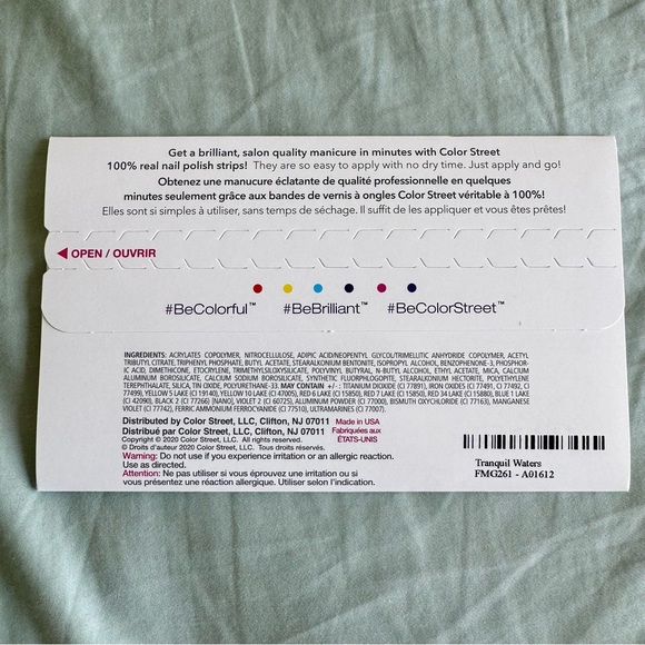 *Retired* Color Street: Tranquil Waters | Turquouse Glitter Sea Ocean Spring - Picture 4 of 16